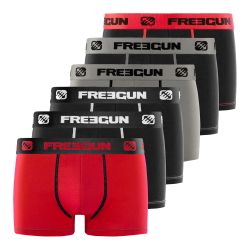 Lot de 6 Boxers coton homme Uni