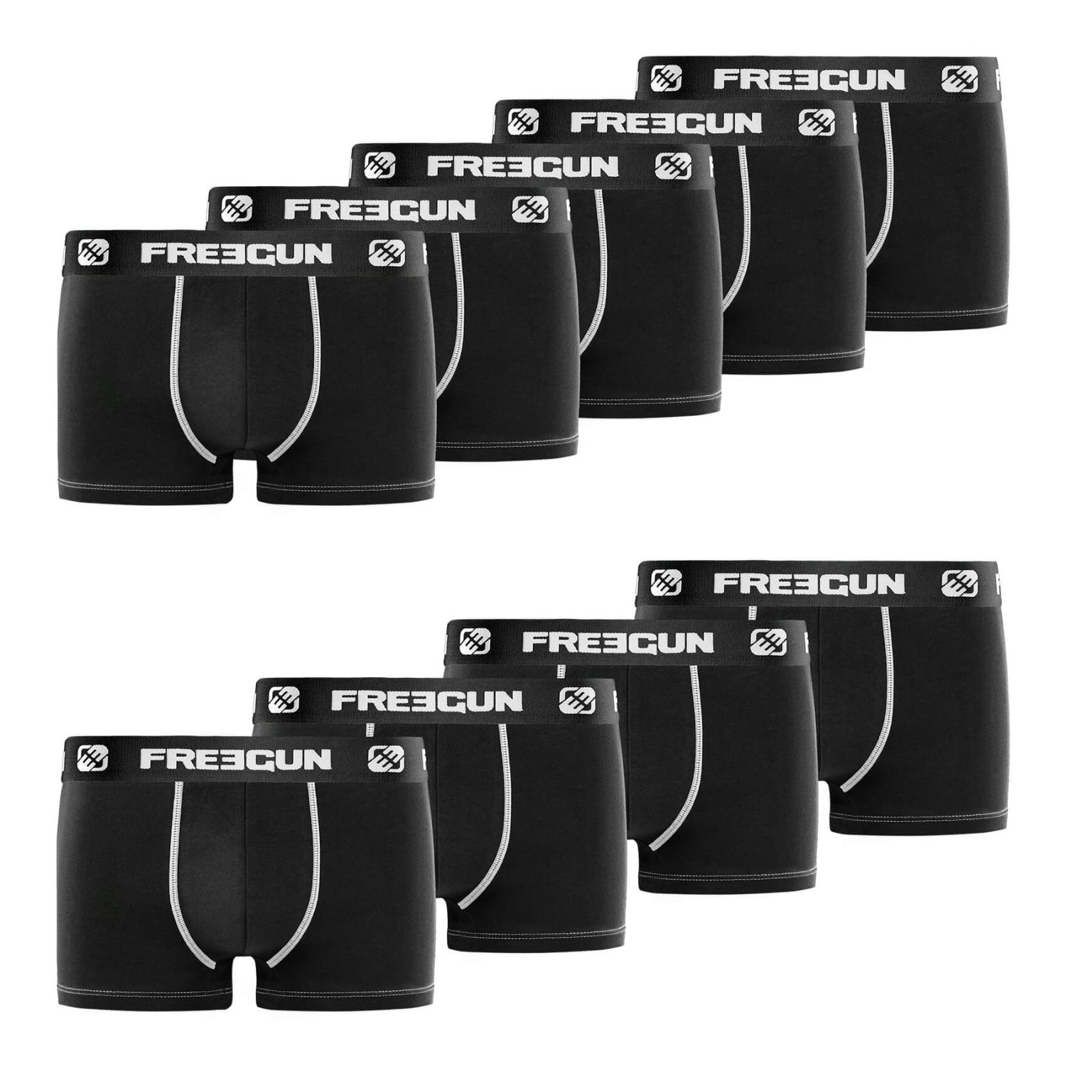 Lot de 9 Boxers homme en coton Lot de 9 Boxers homme en coton