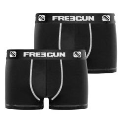 Lot de 2 Boxers garçon coton Noir