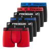 Lot de 6 Boxers coton garçon Uni