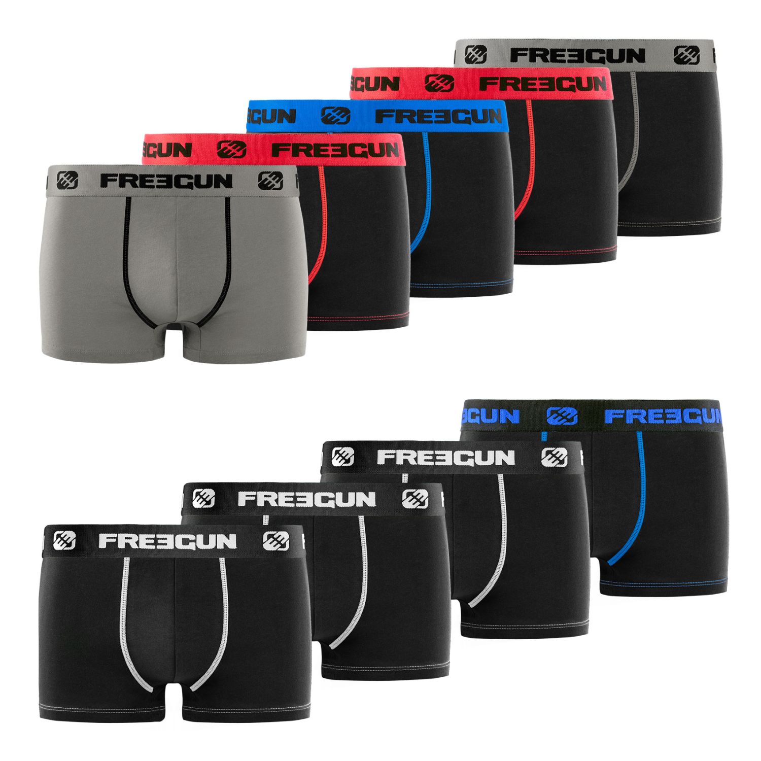 Lot de 9 boxers garçon en Coton