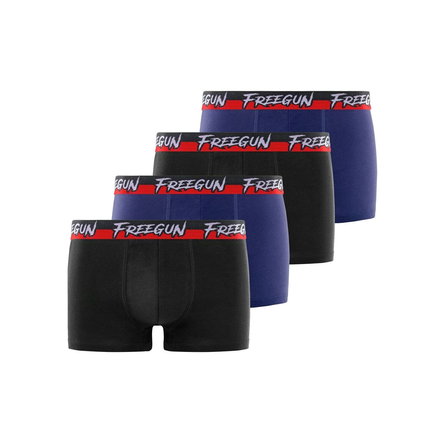 Lot de 4 boxers en coton homme Freegun