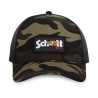 Casquette baseball avec filet camouflage avec badge Army