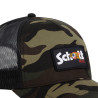 Casquette baseball avec filet camouflage avec badge Army