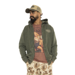 Sweat zippé à capuche homme...