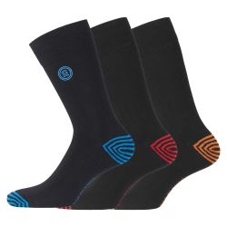 Lot de 3 Paires de Chaussettes de ville coton homme peigné doux
