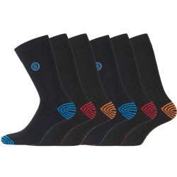 Lot de 6 Paires de Chaussettes de ville coton homme