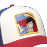 Casquette trucker avec filet en sergé de coton One piece Luffy