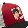 Casquette trucker avec filet en sergé de coton One piece Luffy Red