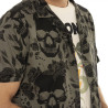 Chemise homme manches courtes en viscose imprimée Skully Chemise homme manches courtes en viscose imprimée Skully