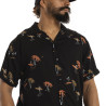 Chemise homme manches courtes en viscose imprimée Waves Chemise homme manches courtes en viscose imprimée Waves
