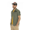 Chemise homme manches courtes en coton avec patchs Ryan Chemise homme manches courtes en coton avec patchs Ryan