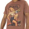 T-shirt homme manches courtes col rond Pin Up