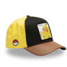 Casquette trucker en sergé de coton et visière en PU Pokemon Pikachu