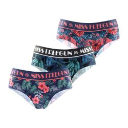 Lot de 3 culottes femme Tropical Flower