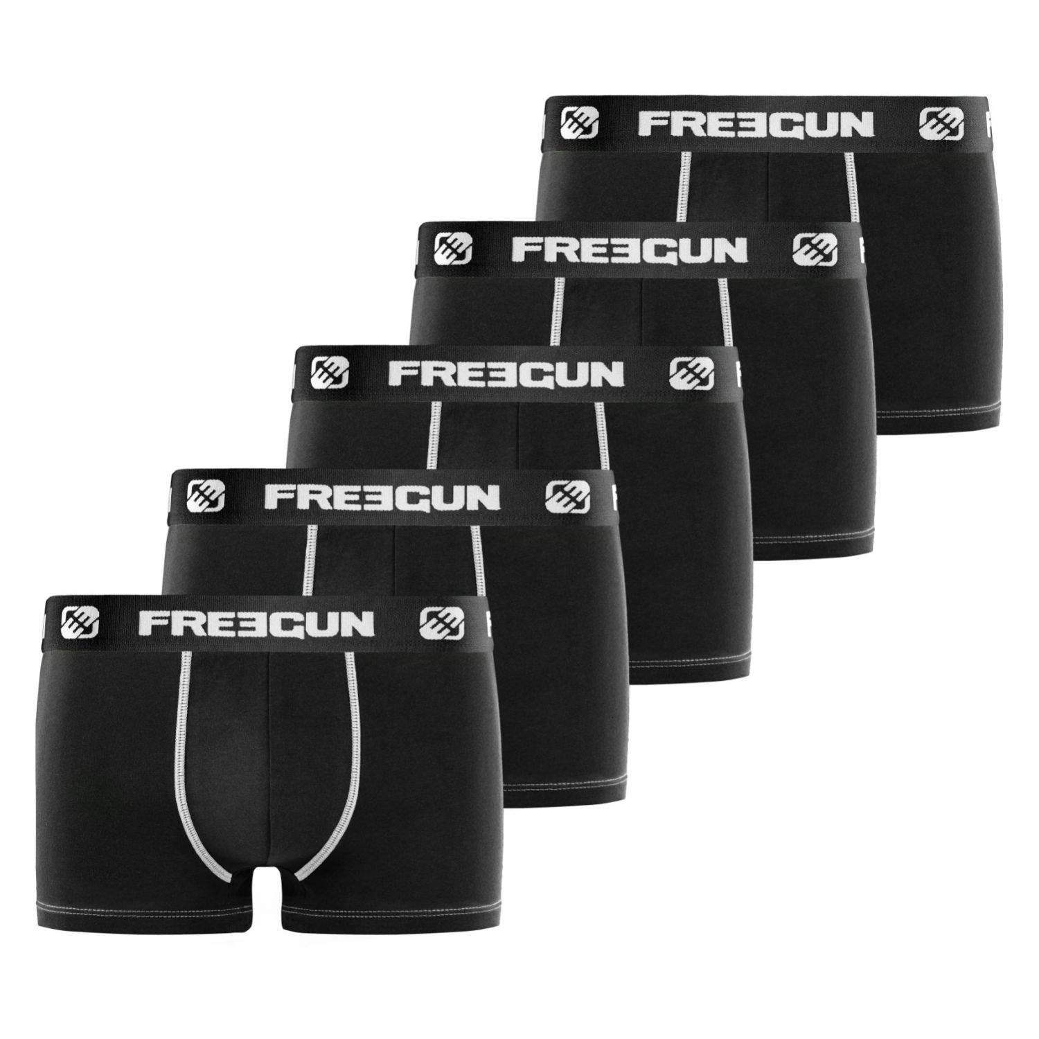 Lot de 5 boxers garçon Uni