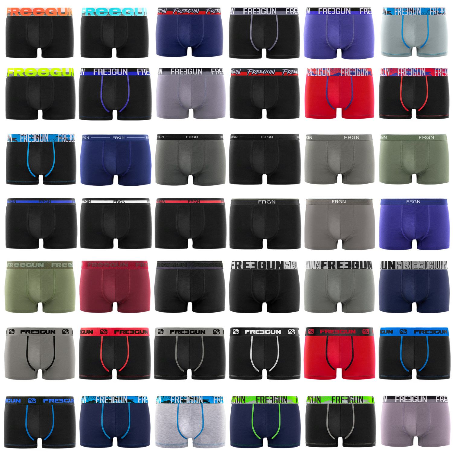 Pack Surprise de 6 Boxers coton homme