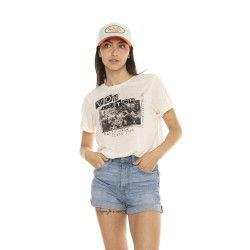 T-shirt pailleté col rond...