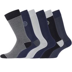 Lot de 6 Paires de Chaussettes de ville coton homme