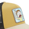 Casquette trucker en coton avec filet Rick & Morty Yellow