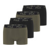 Lot de 4 boxers homme en coton uni