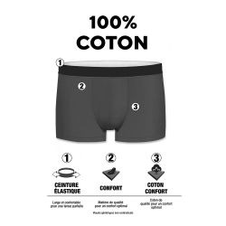Lot de 4 boxers homme en coton Imprimé Class