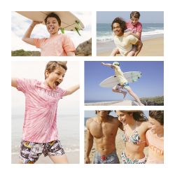 Short de bain court enfant avec doublure Ecoo