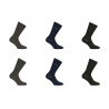 Lot de 6 Paires de Chaussettes de ville homme en bambou FU5511