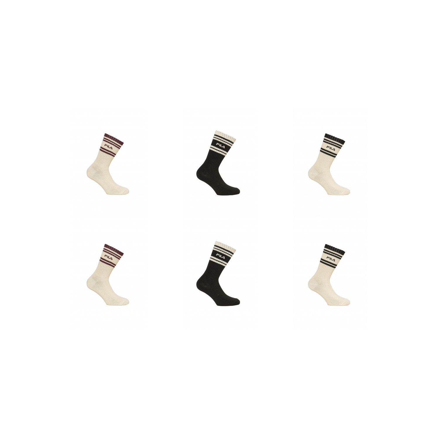 Lot de 6 Paires de tennis homme Lifestyle FU5366