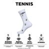 Lot de 6 paires de tennis homme F9581 Blanc