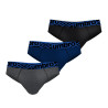 Lot de 3 slips homme en coton ceinture bleue Diamon