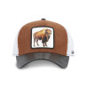 Casquette trucker avec filet souple en coton avec patch Bison
