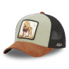 Casquette trucker avec filet souple en coton avec patch Lion
