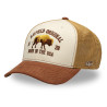 Casquette trucker avec filet souple en coton avec broderie Bison