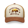 Casquette trucker avec filet souple en coton avec broderie Bison
