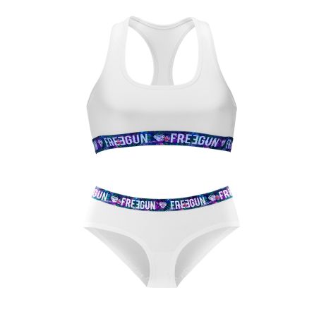 Ensemble brassière et culotte fille Tropical Leo White