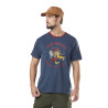 T-shirt col rond homme en acid wash Wolf