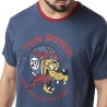 T-shirt col rond homme en acid wash Wolf