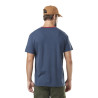 T-shirt col rond homme en acid wash Wolf