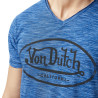 T-shirt homme col V effet strié Ron