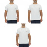 Lot de 3 T-shirts homme en coton uni col rond imprimé poitrine