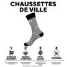 Lot de 6 paires de chaussettes de ville Serge Blanco Losange