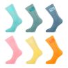 Lot de 6 paires de tennis homme colorées Neon