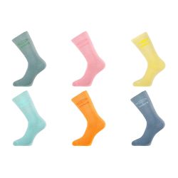 Lot de 6 paires de tennis homme colorées Neon