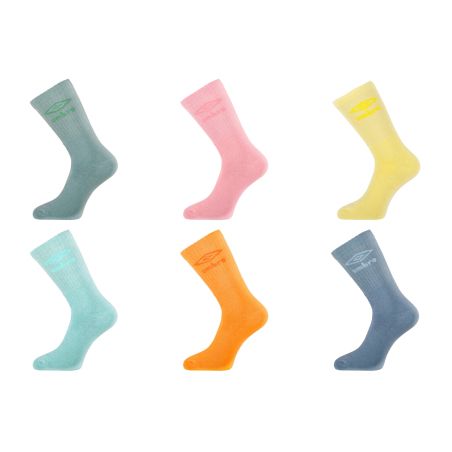 Lot de 6 paires de tennis homme colorées Neon