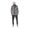 Chemise homme manches longues en flanelle à carreaux Jack Chemise homme manches longues en flanelle à carreaux Jack