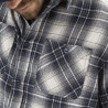 Chemise homme manches longues en flanelle à carreaux Jack Chemise homme manches longues en flanelle à carreaux Jack