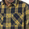 Chemise homme manches longues en flanelle à carreaux Jack Chemise homme manches longues en flanelle à carreaux Jack