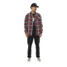 Chemise homme manches longues en flanelle à carreaux logo dos Tyler Chemise homme manches longues en flanelle à carreaux logo dos Tyler