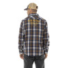 Chemise homme manches longues en flanelle à carreaux logo dos Tyler Chemise homme manches longues en flanelle à carreaux logo dos Tyler
